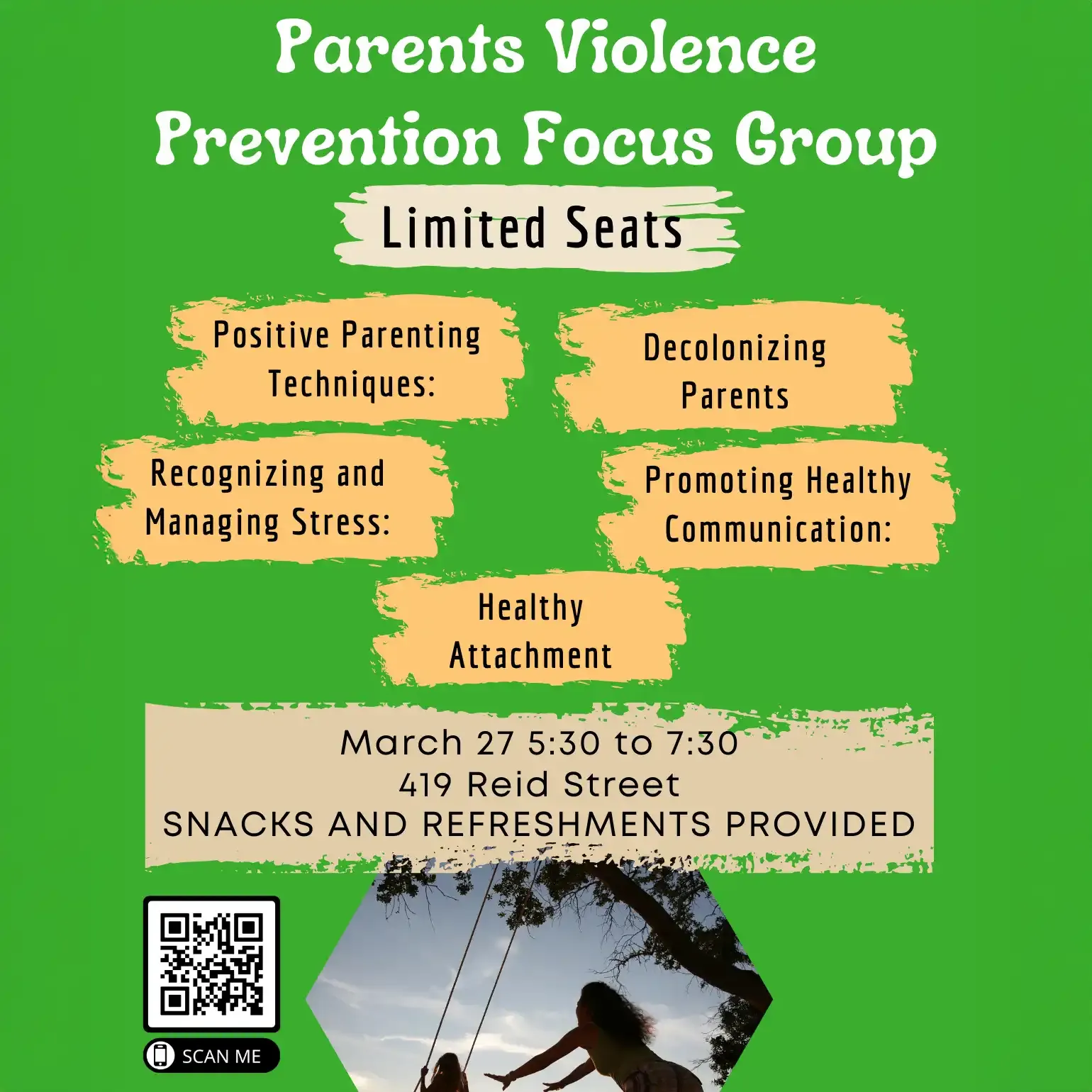 Parents Violence Prevention Focus Group